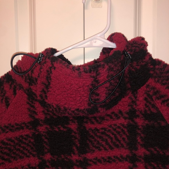 VS Pink Funnel Neck Sherpa Hoodie! - Picture 3 of 6